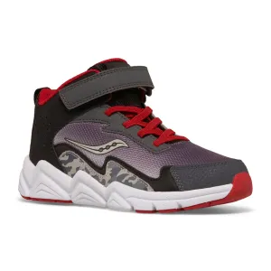 Saucony Flash AC Mid | Grey/Red Kids Youth Sneakers