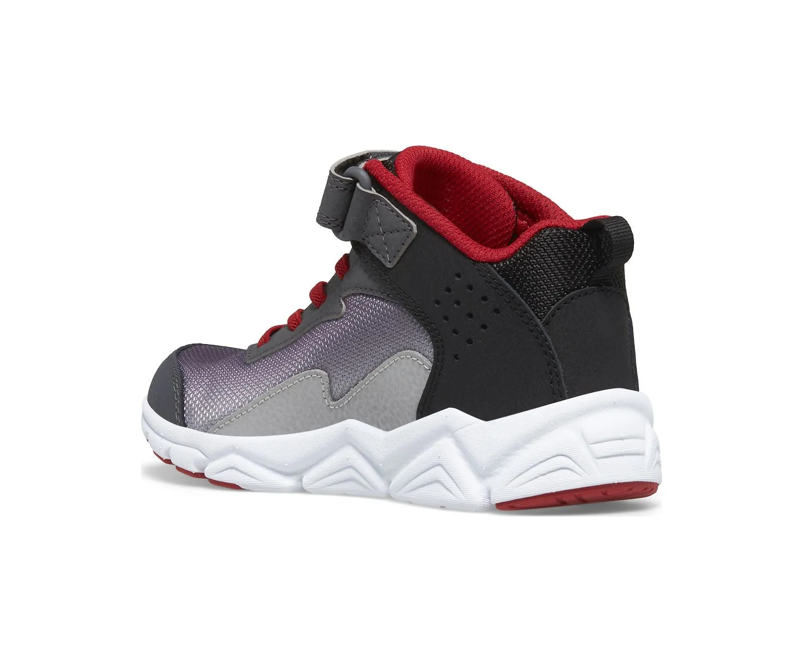 Saucony Flash AC Mid | Grey/Red Kids Youth Sneakers