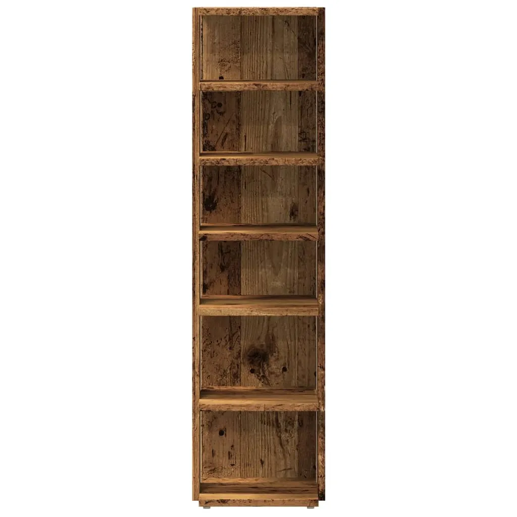 Shoe Cabinet Old Wood 28x27x102 cm Engineered Wood