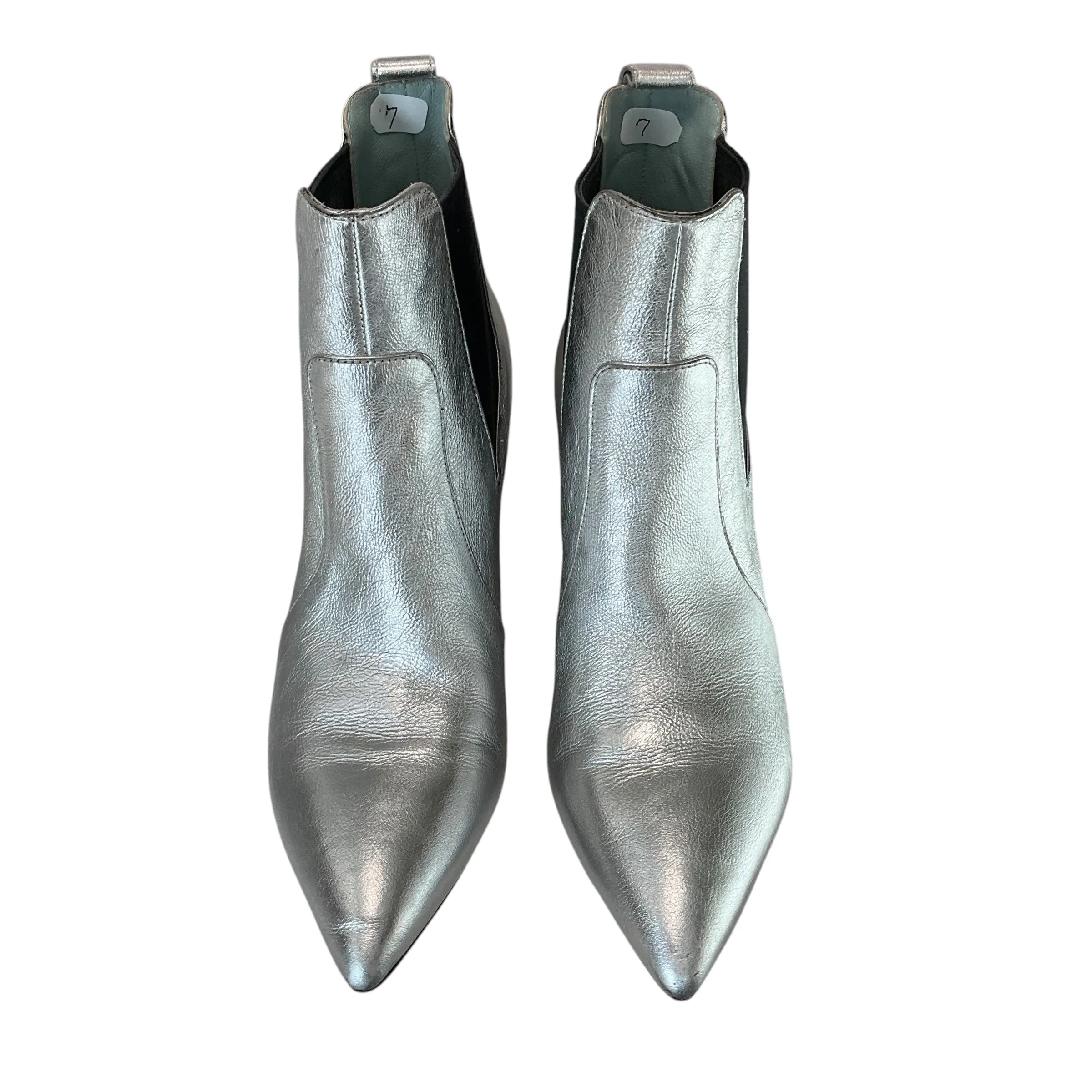SIZE 37.5 Silver Marc Jacobs Booties