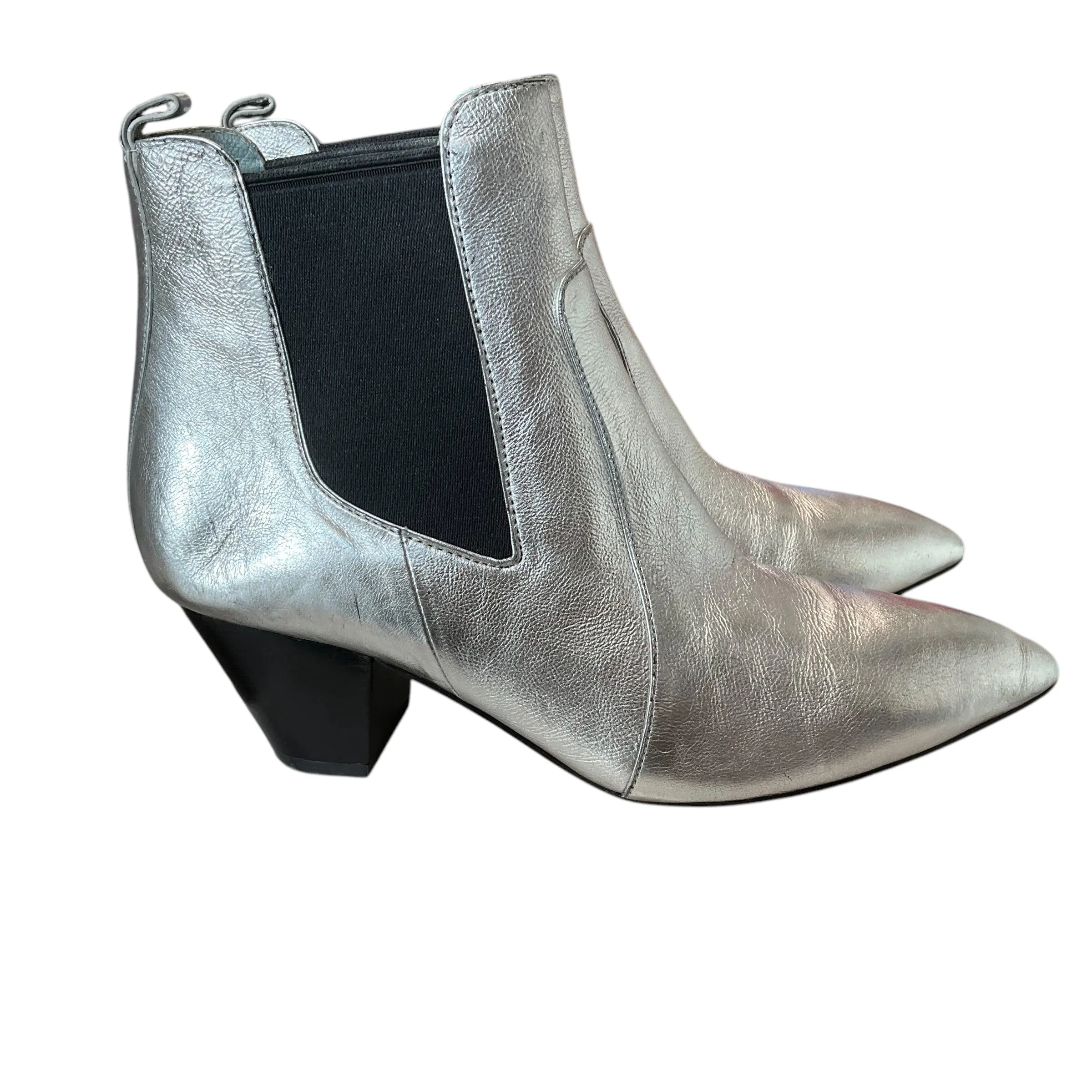 SIZE 37.5 Silver Marc Jacobs Booties