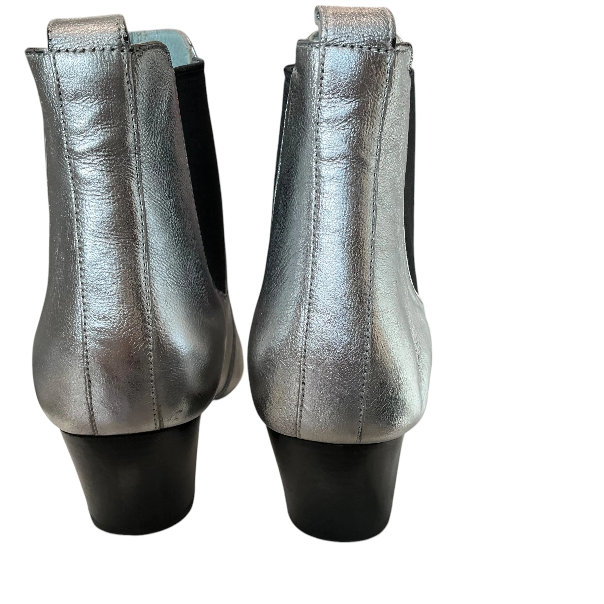 SIZE 37.5 Silver Marc Jacobs Booties