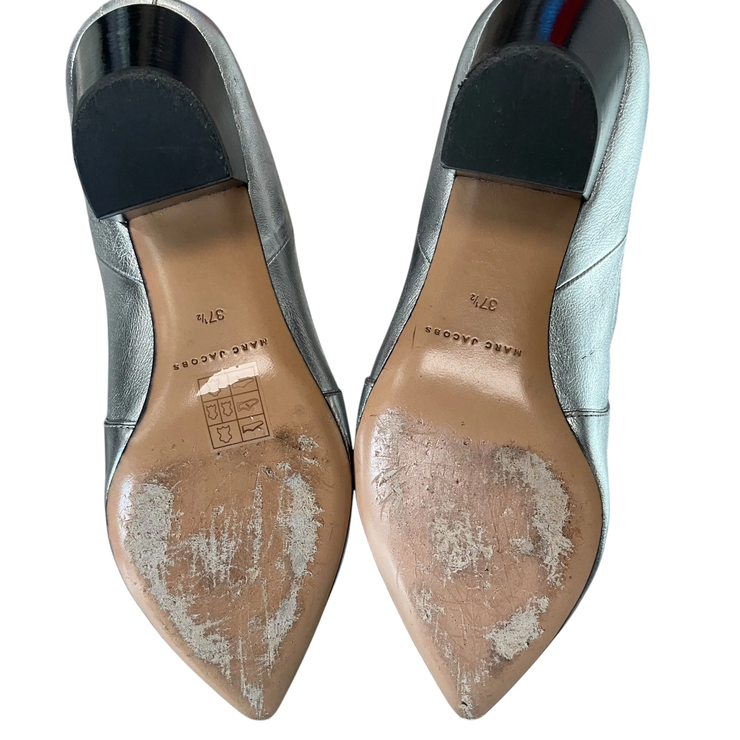SIZE 37.5 Silver Marc Jacobs Booties