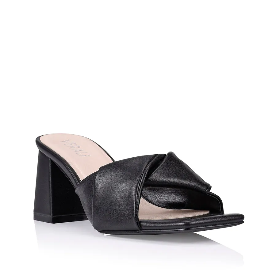 Stella Heels - Black Smooth
