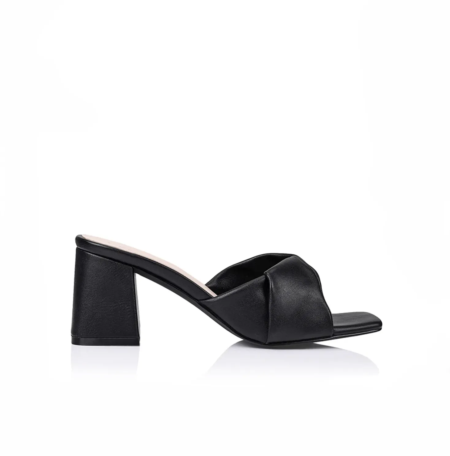 Stella Heels - Black Smooth