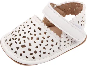 Summer Children Baby Toddler Shoes Boys and Girls Light Hollow Breathable Comfortable Solid Color Hook 4c Shoes Baby Boy