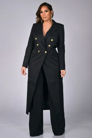 Trinity Long Sleeves Blazer Maxi Dress