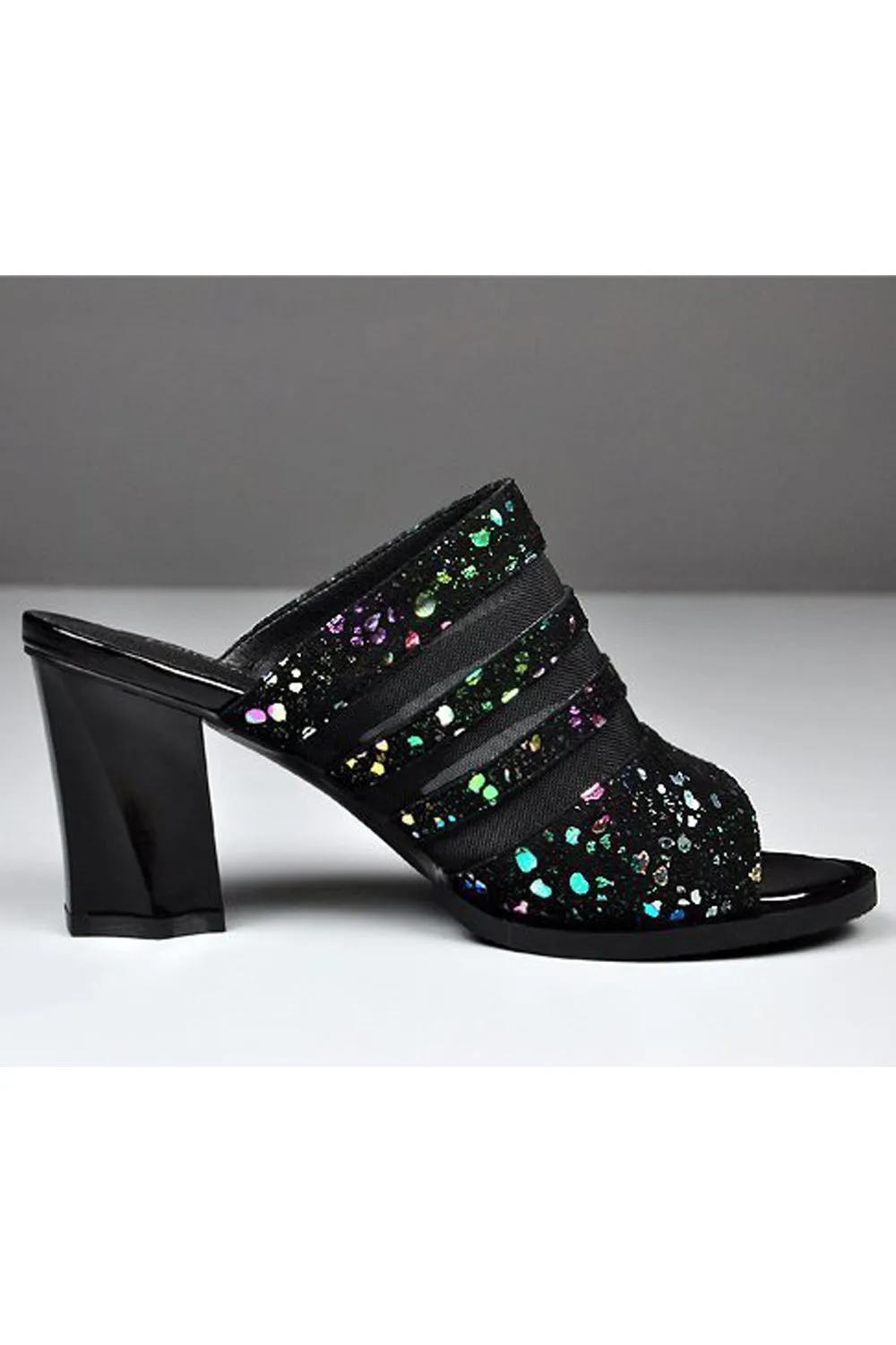 Women Beautiful Solid Pattern Thick High Heel Relaxed Fit Summer Fish Mouth Sandal - WSHP110250
