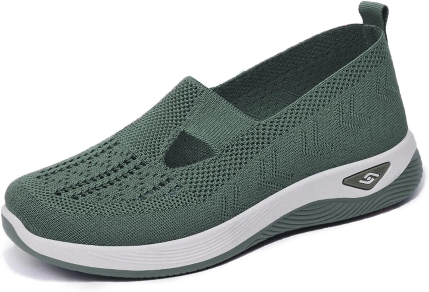 Women's Athletic Walking Shoes Arch Support Non Slip Work Shoes Slip On Casual Mesh-Comfortable Tennis Workout Sneakers Orthopedic Breathable Soft Shoes Athletic Fashion Sneakers