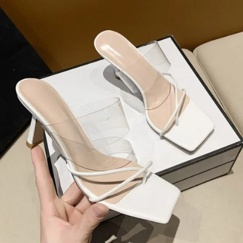 Women's Transparent Elegant Narrow Band Heel