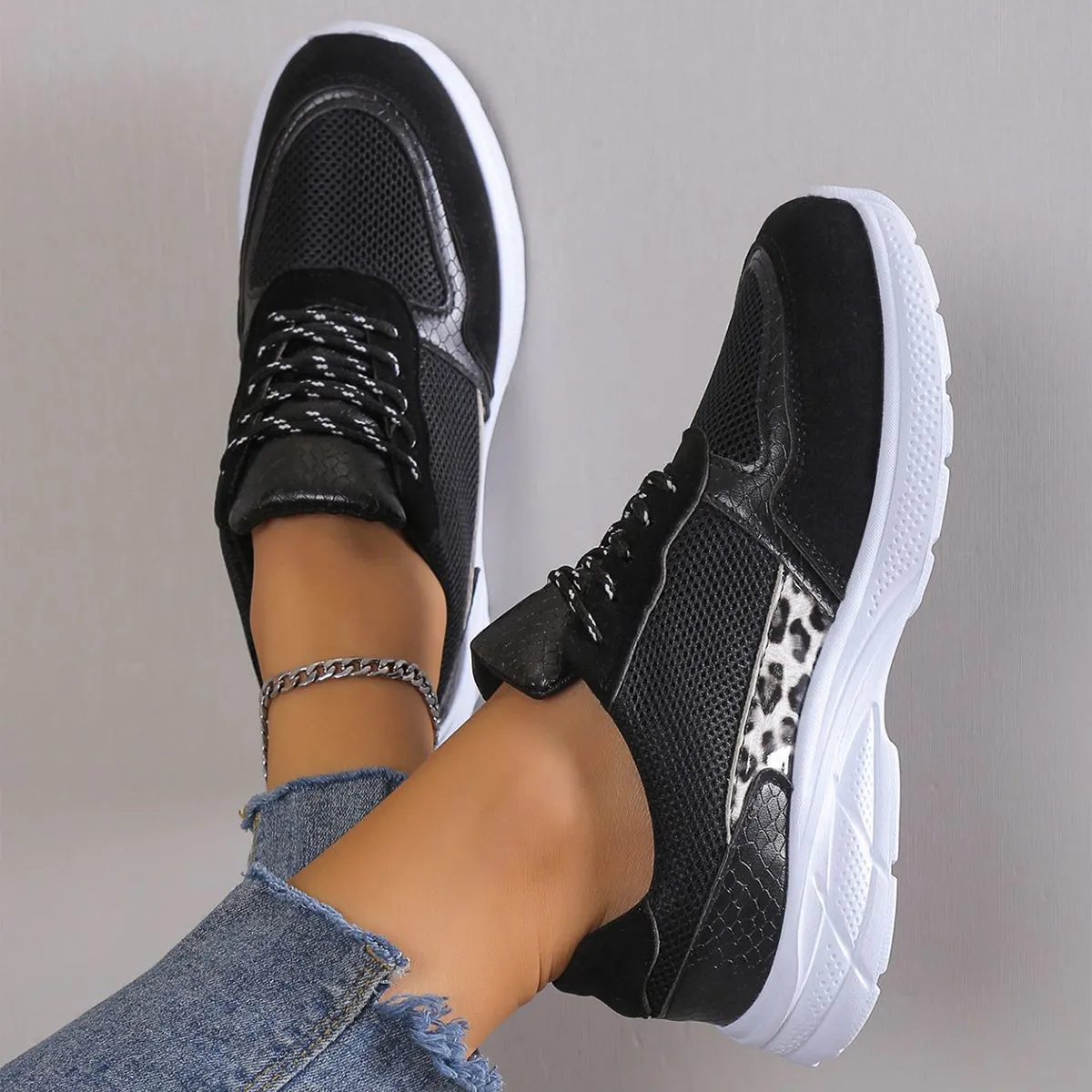 Womens Wedge Comfortable Sneakers